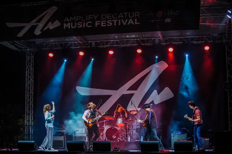 Story Ghost on the main stage at Amplify Decatur Music Festival.